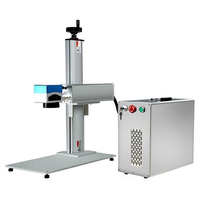 30 W Destop Fiber Laser 1064nm merkintälaserkaiverruskone metallinkaiverrukseen, nimikilpi