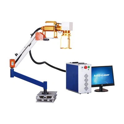 50 W:n robottivarrella pidettävä kuitulasermerkintäkone